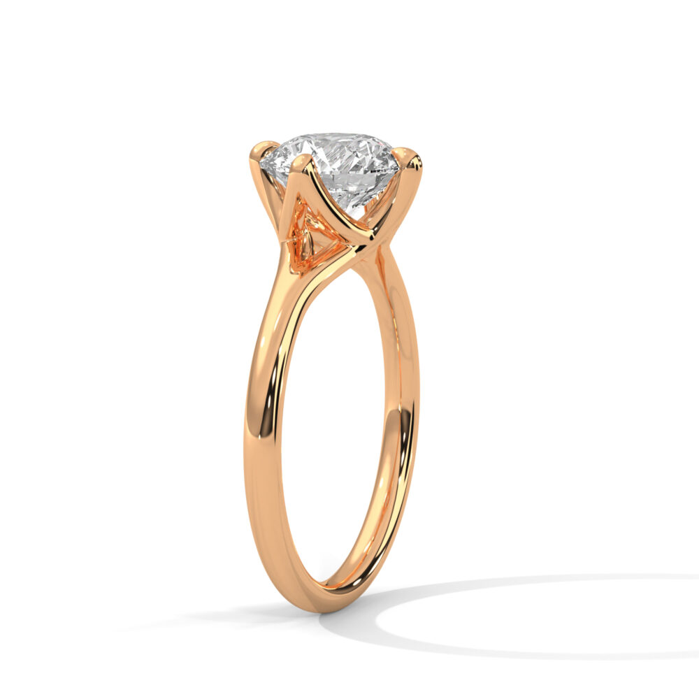 2.5 CT Round Lab Grown Diamond Engagement Ring - Image 8