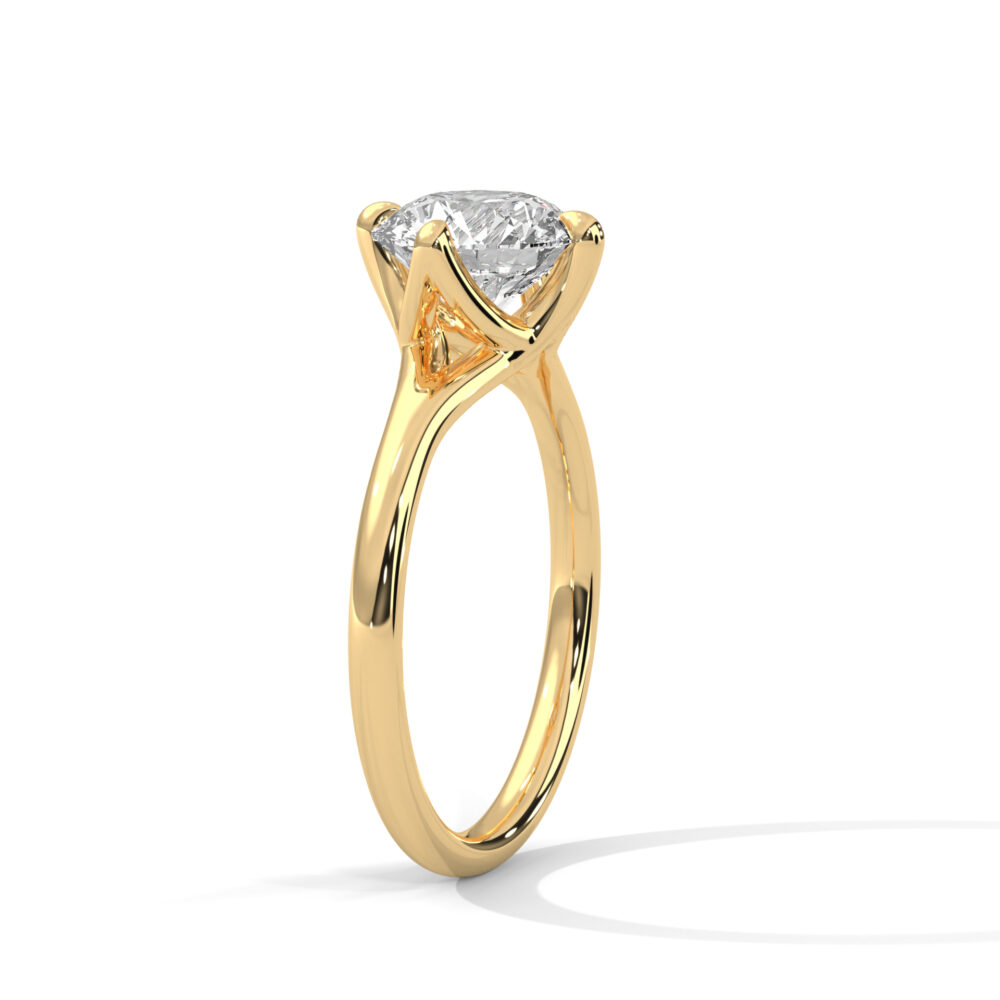 2.5 CT Round Lab Grown Diamond Engagement Ring - Image 11