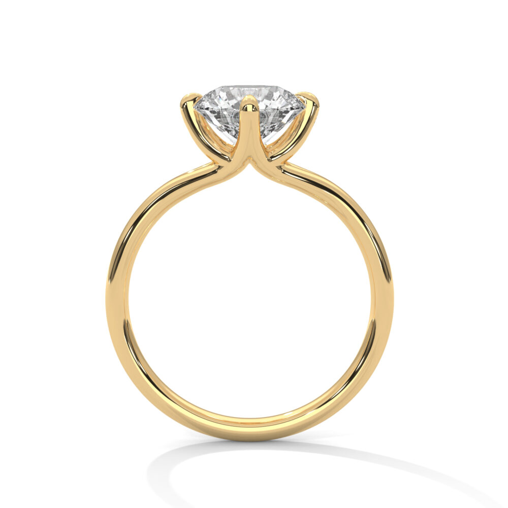 2.5 CT Round Lab Grown Diamond Engagement Ring - Image 10