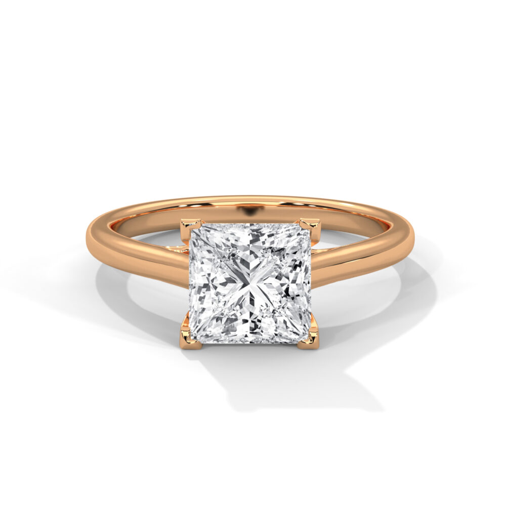 1.5 CT Princess Cut Lab Diamond Engagement Ring for Women - Image 9
