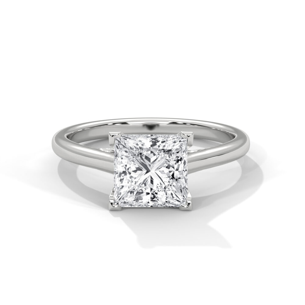 1.5 CT Princess Cut Lab Diamond Engagement Ring for Women - Image 5