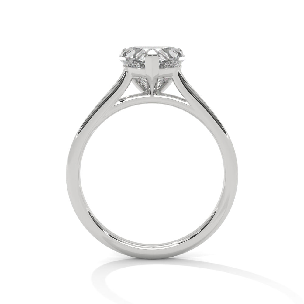 1 CT Heart Lab Grown Diamond Engagement Ring - Image 11