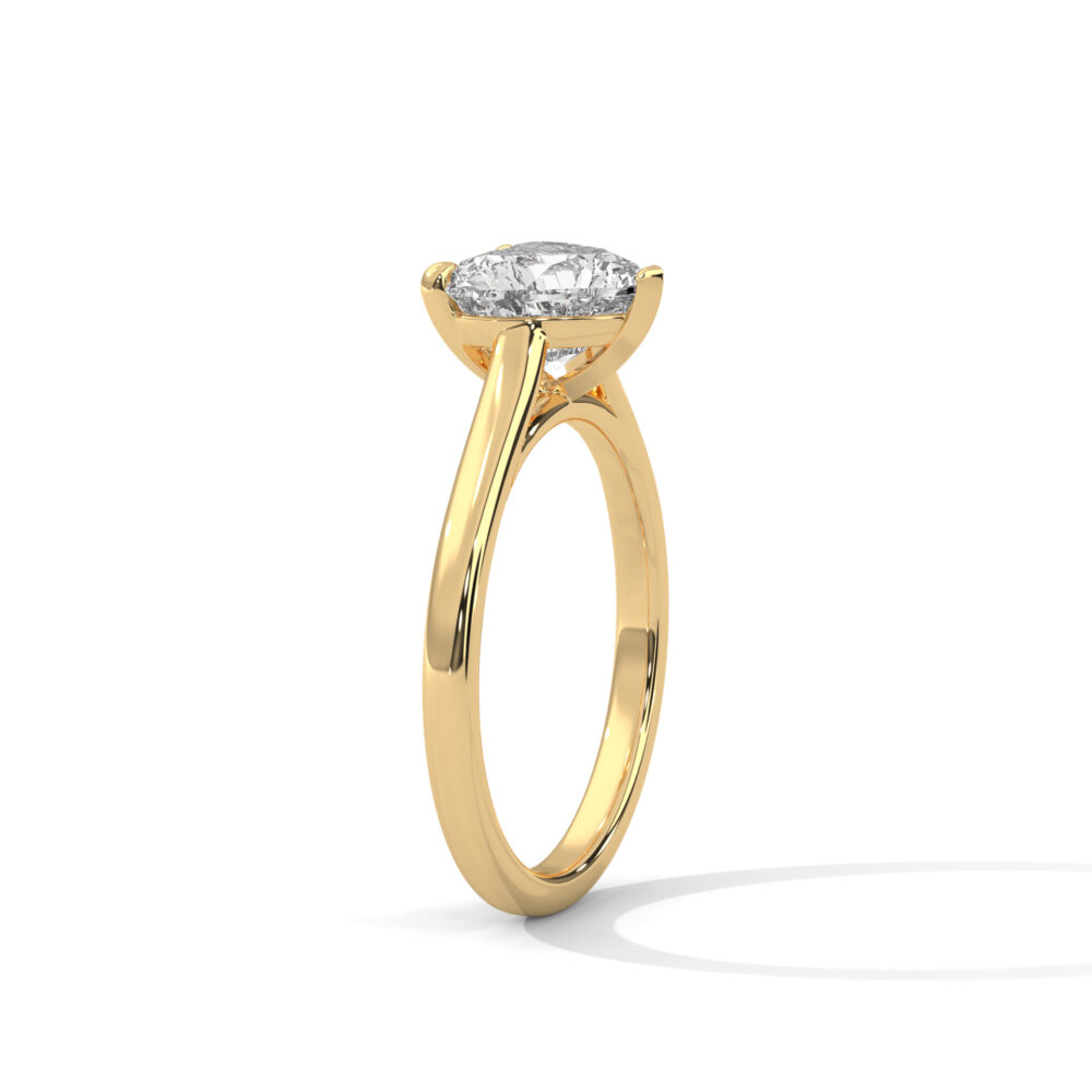 1 CT Heart Lab Grown Diamond Engagement Ring - Image 4