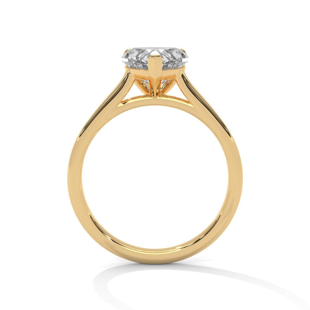 1 CT Heart Lab Grown Diamond Engagement Ring - Image 5