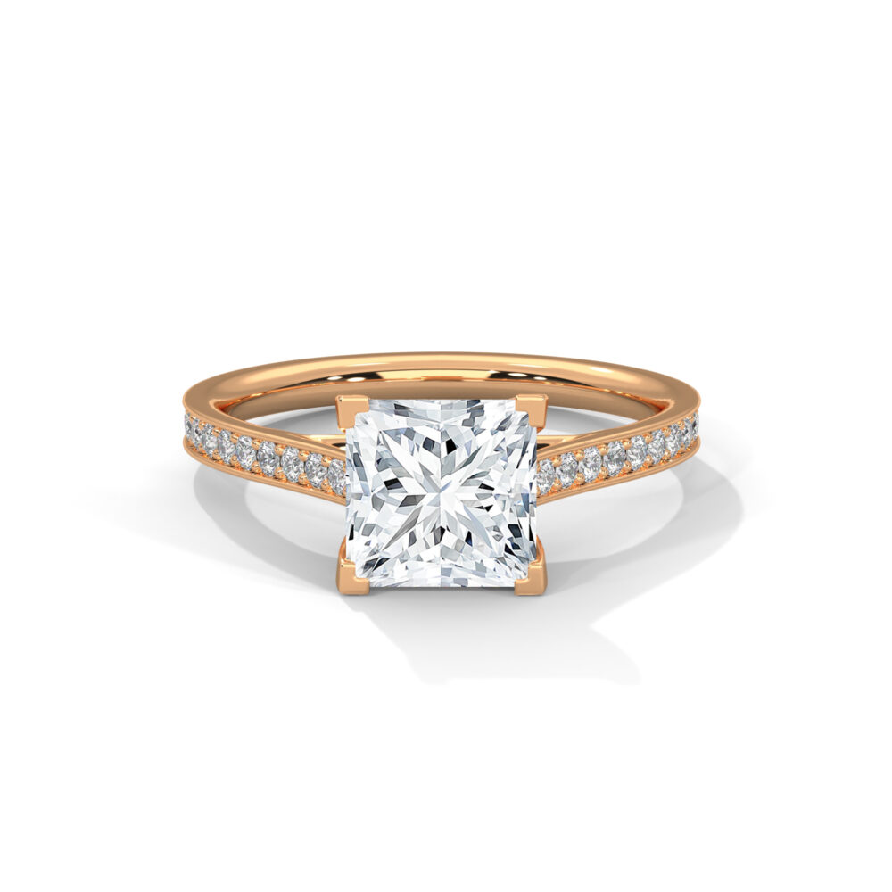 1.5 CT Princess Cut Lab Diamond Engagement Ring for Women - Image 7