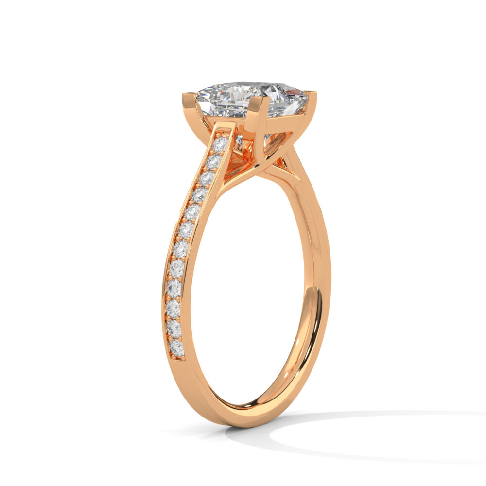 1.5 CT Princess Cut Lab Diamond Engagement Ring for Women - Image 9
