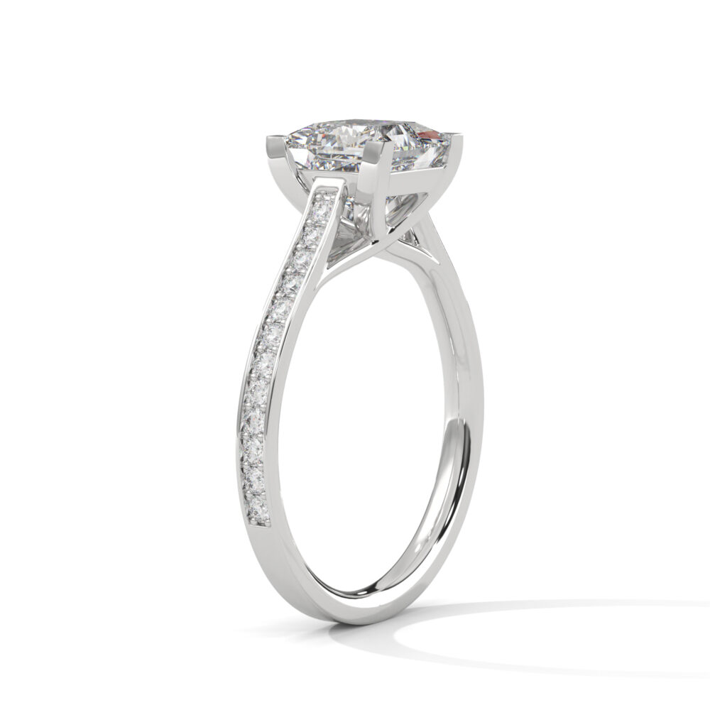 1.5 CT Princess Cut Lab Diamond Engagement Ring for Women - Image 5