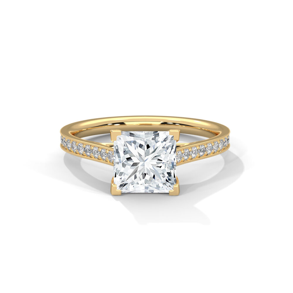 1.5 CT Princess Cut Lab Diamond Engagement Ring for Women - Image 10