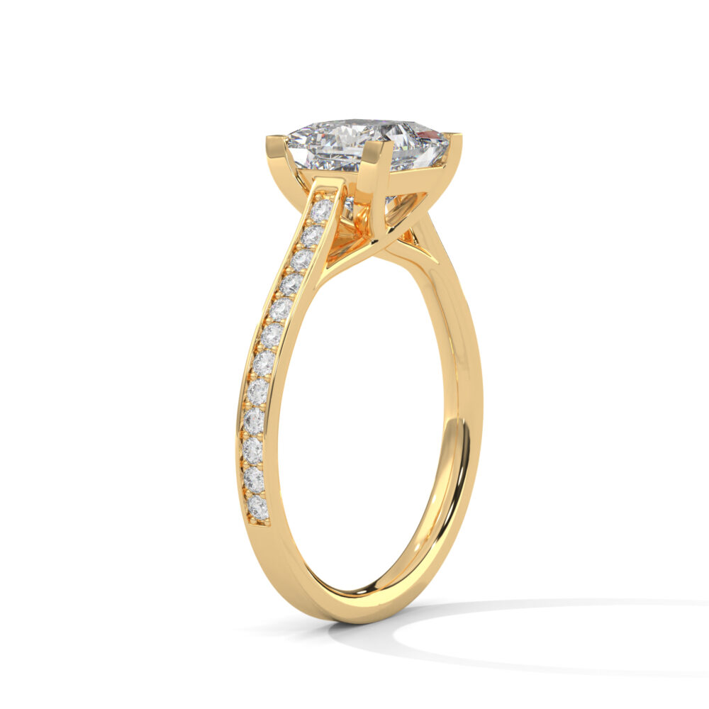 1.5 CT Princess Cut Lab Diamond Engagement Ring for Women - Image 12