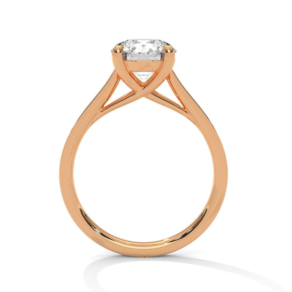 2 CT Round Lab Grown Diamond Engagement Ring - Image 7