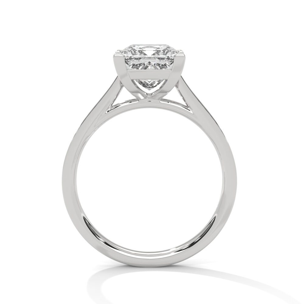 1 CT Princess Cut Lab Diamond Engagement Ring for Women - Image 4