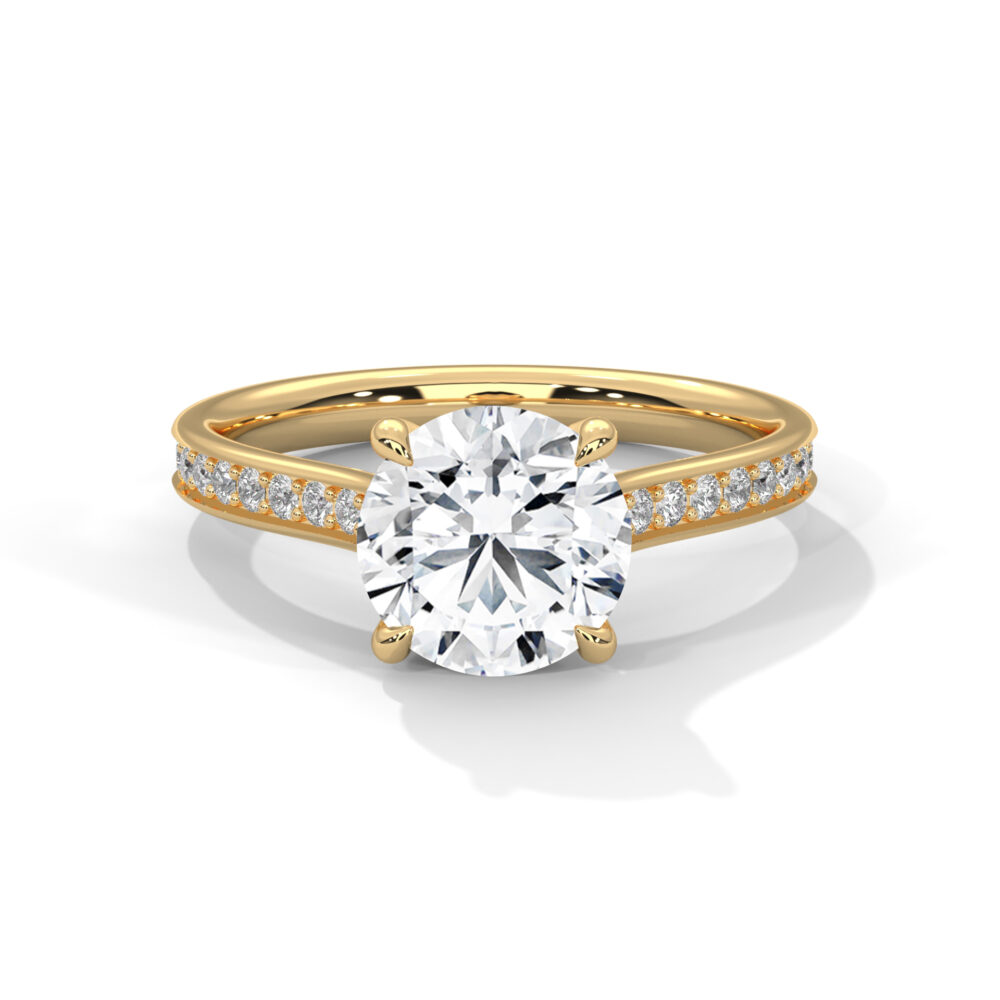 .80 CT Round Lab Grown Eco Friendly Diamond Ring for Women