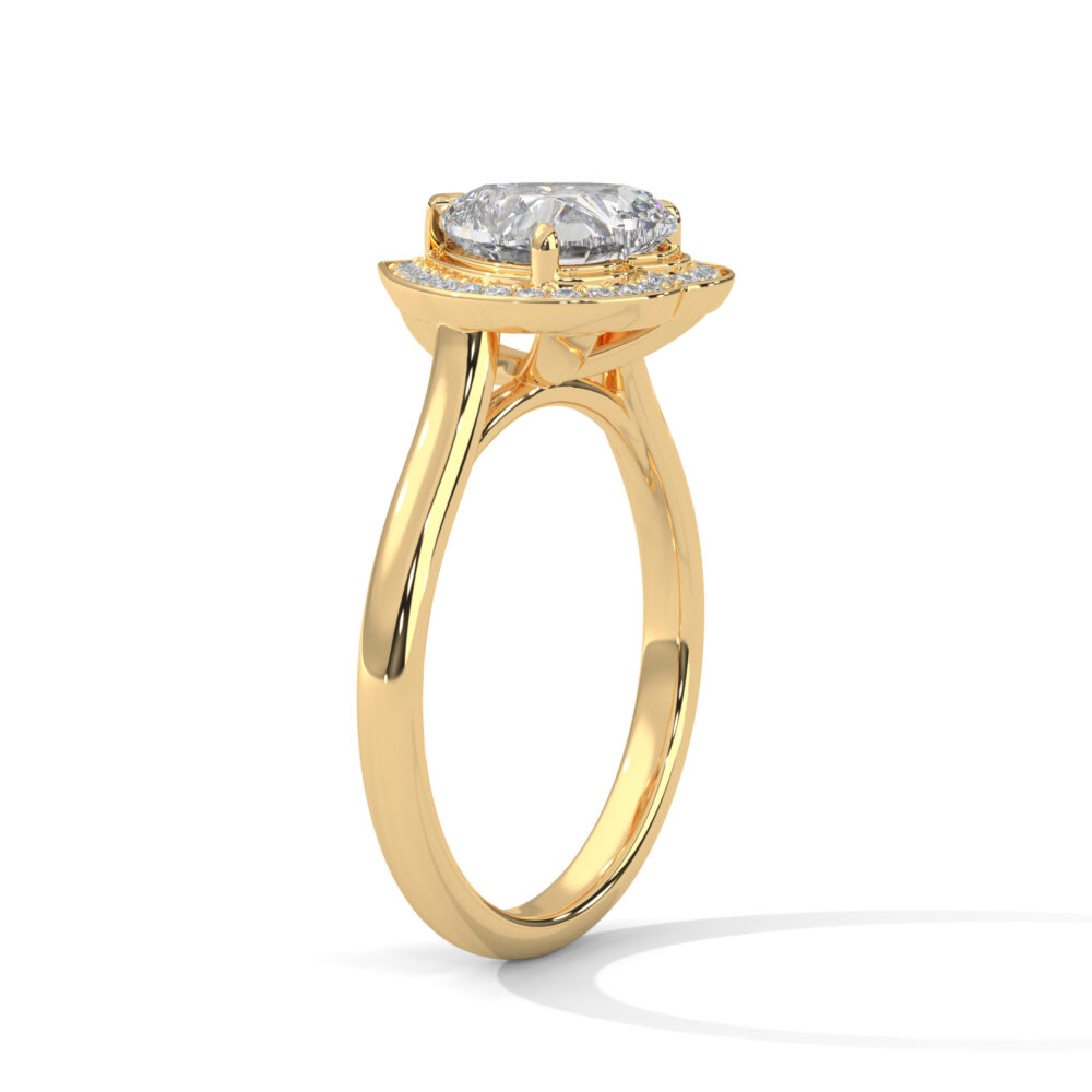 1 CT Heart Lab Grown Diamond Engagement Ring for Women - Image 11