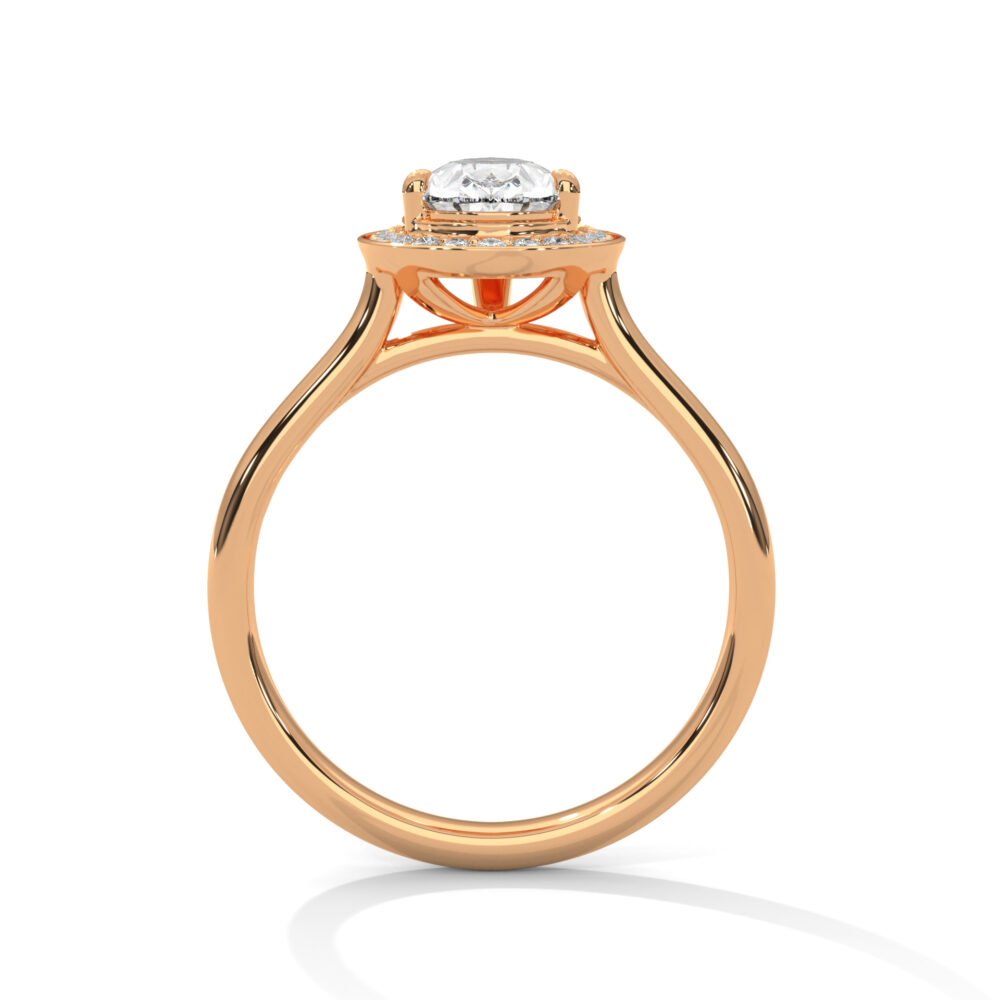 2 CT Pear Cut Lab Grown Diamond Engagement Ring for Women - Image 6
