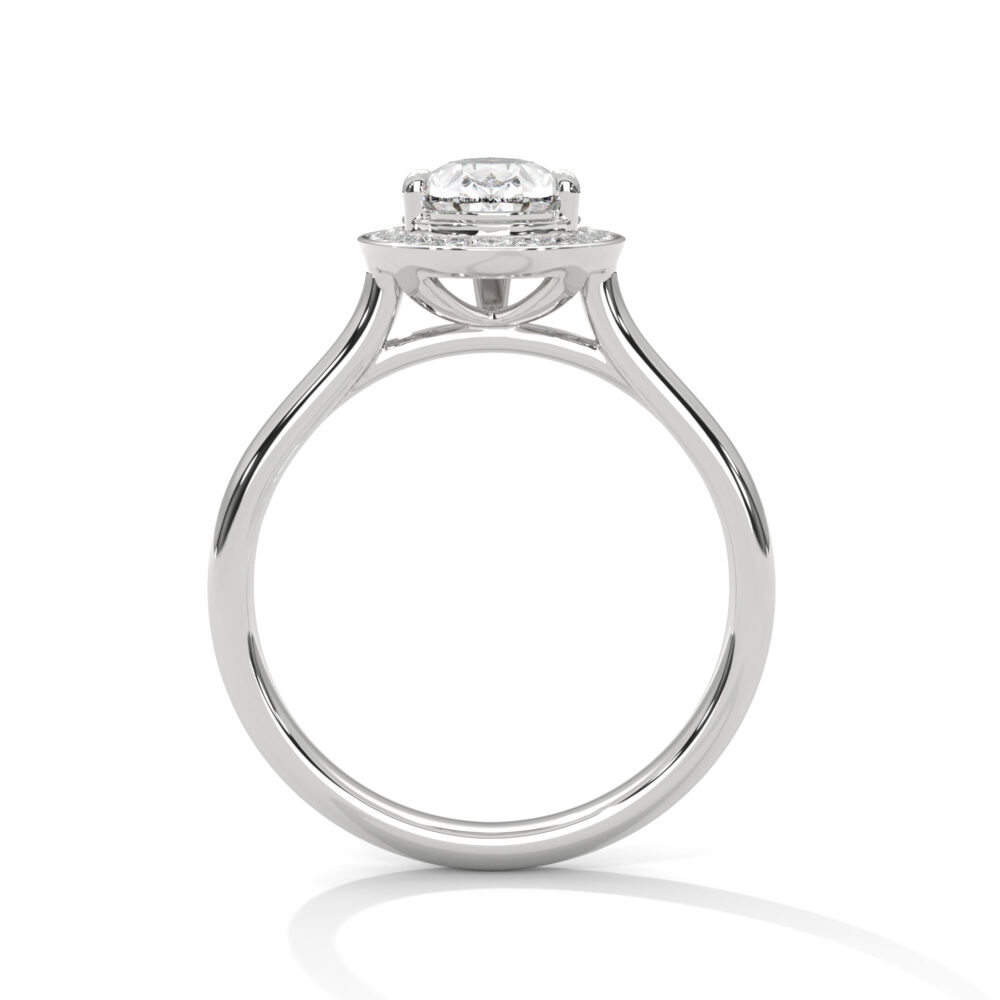 2 CT Pear Cut Lab Grown Diamond Engagement Ring for Women - Image 4