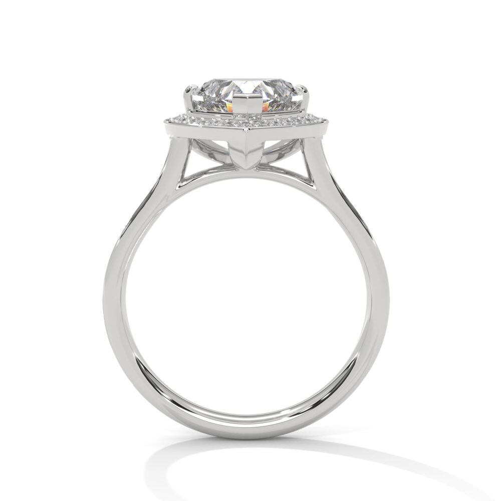 1.5 CT Heart Lab Grown Diamond Engagement Ring for Women - Image 3