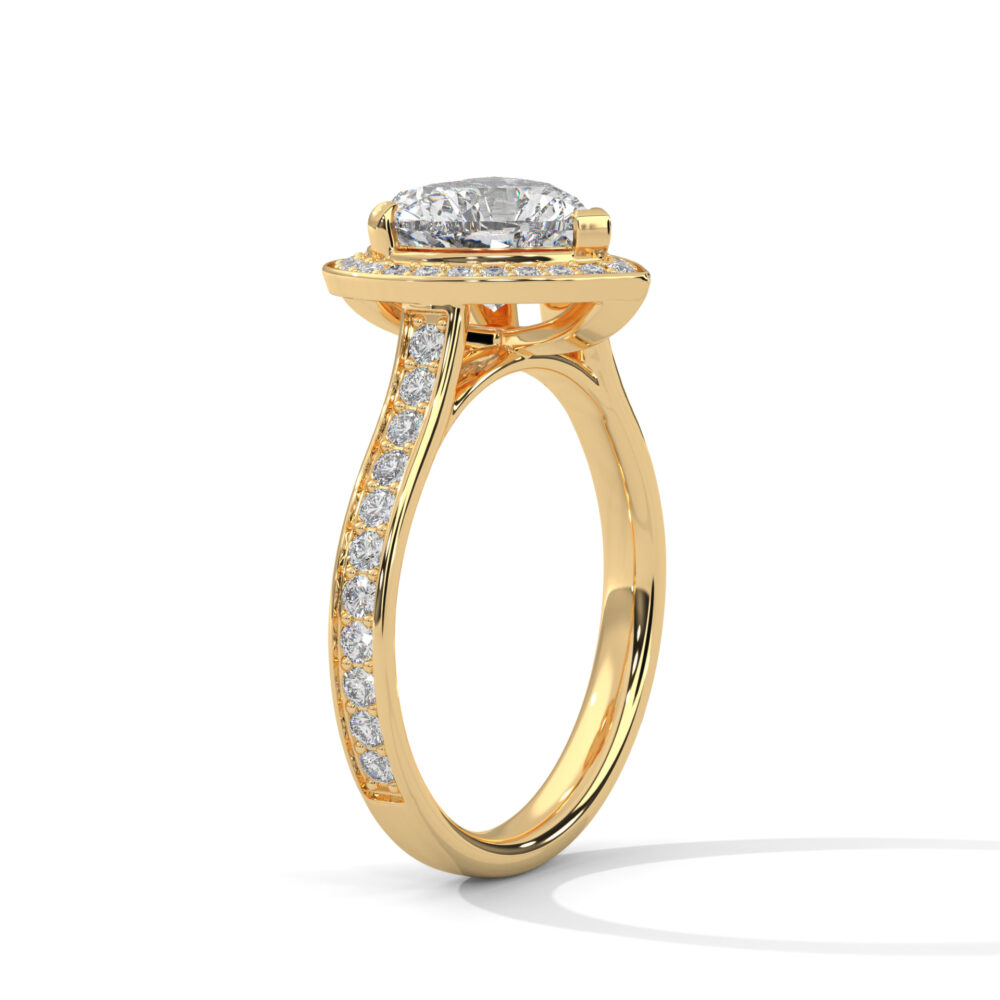 1.5 CT Heart Lab Grown Diamond Engagement Ring for Women - Image 10