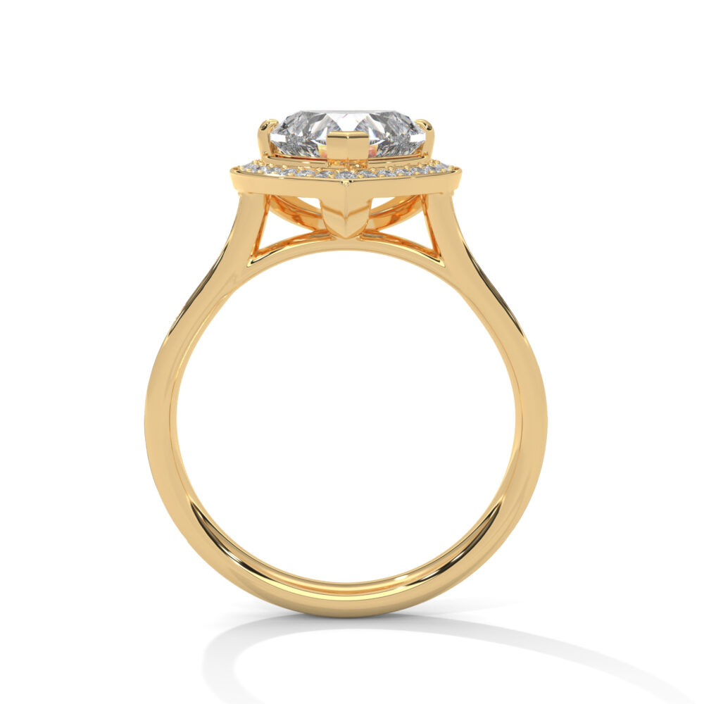 1.5 CT Heart Lab Grown Diamond Engagement Ring for Women - Image 11