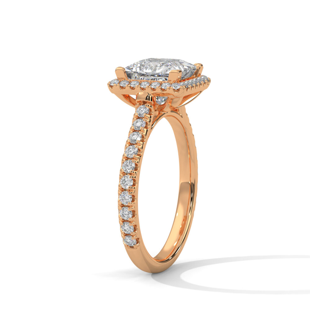1.5 CT Princess Cut Lab Diamond Engagement Ring for Women - Image 6