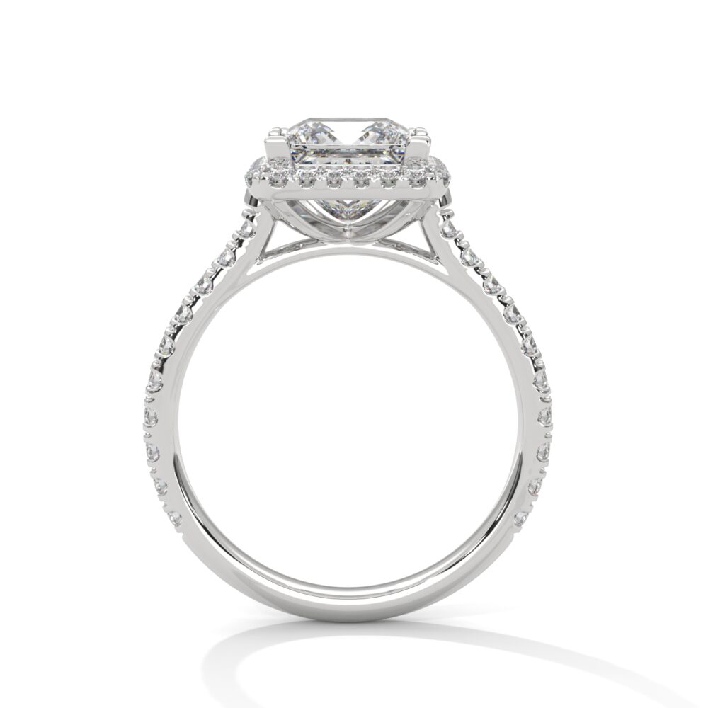 1.5 CT Princess Cut Lab Diamond Engagement Ring for Women - Image 4