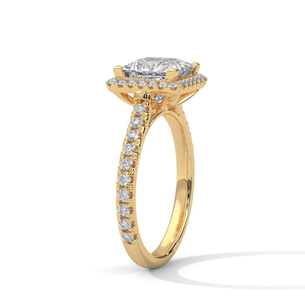 1.5 CT Princess Cut Lab Diamond Engagement Ring for Women - Image 11