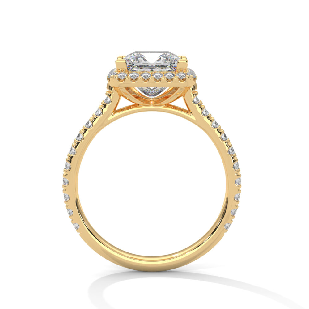 1.5 CT Princess Cut Lab Diamond Engagement Ring for Women - Image 10