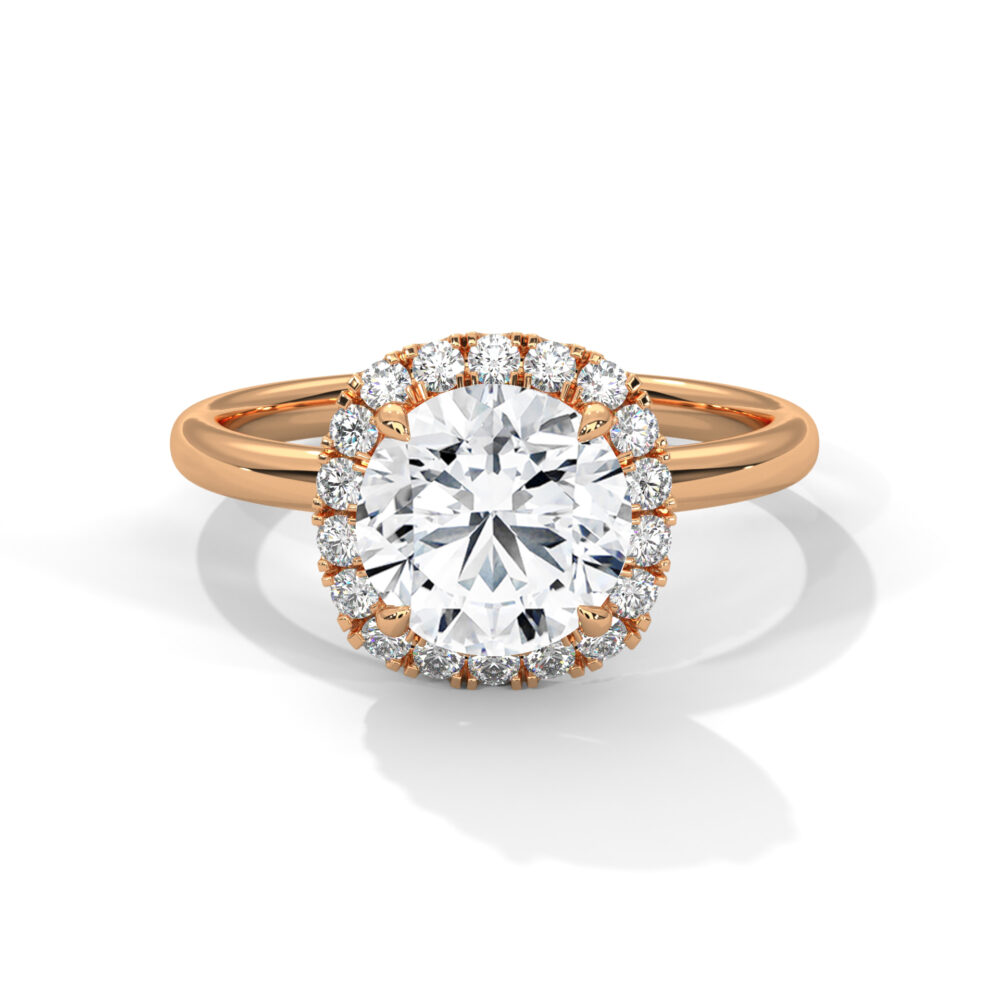 2 CT Round Lab Grown Eco Friendly Diamond Engagement Ring - Image 5