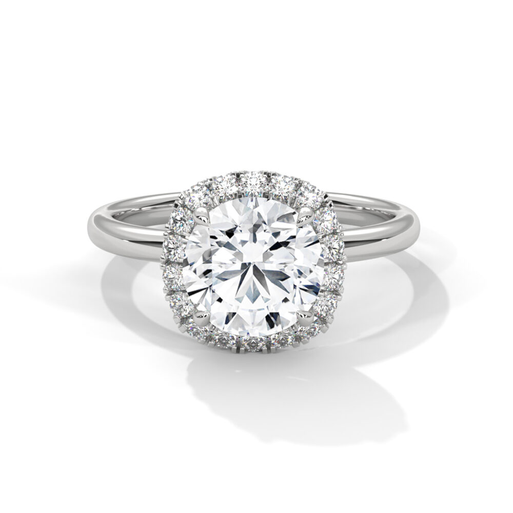 2 CT Round Lab Grown Eco Friendly Diamond Engagement Ring