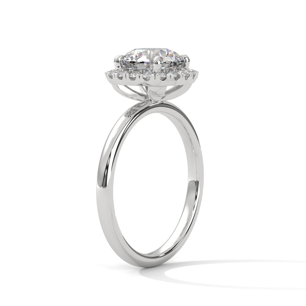 2 CT Round Lab Grown Eco Friendly Diamond Engagement Ring - Image 4