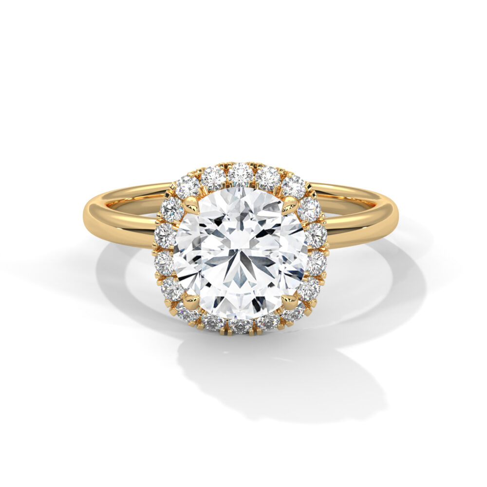 2 CT Round Lab Grown Eco Friendly Diamond Engagement Ring - Image 9