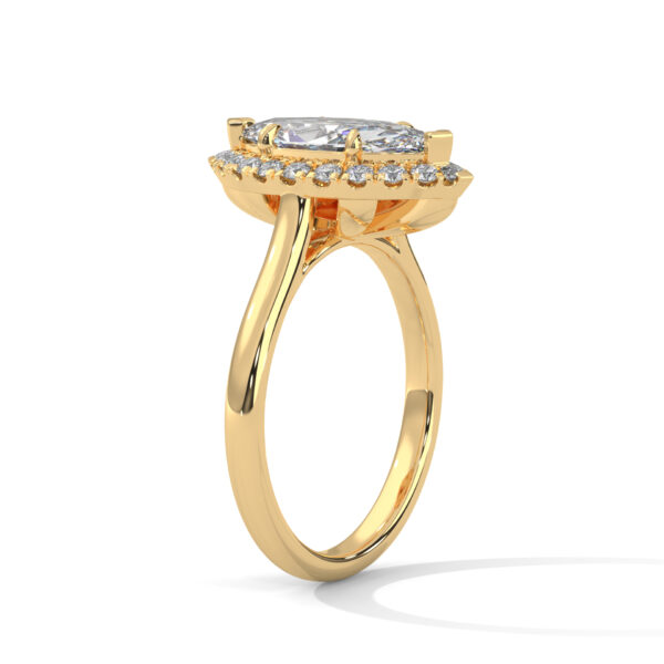 2 CT Marquise Lab Grown Eco Friendly Diamond Engagement Ring - Image 9