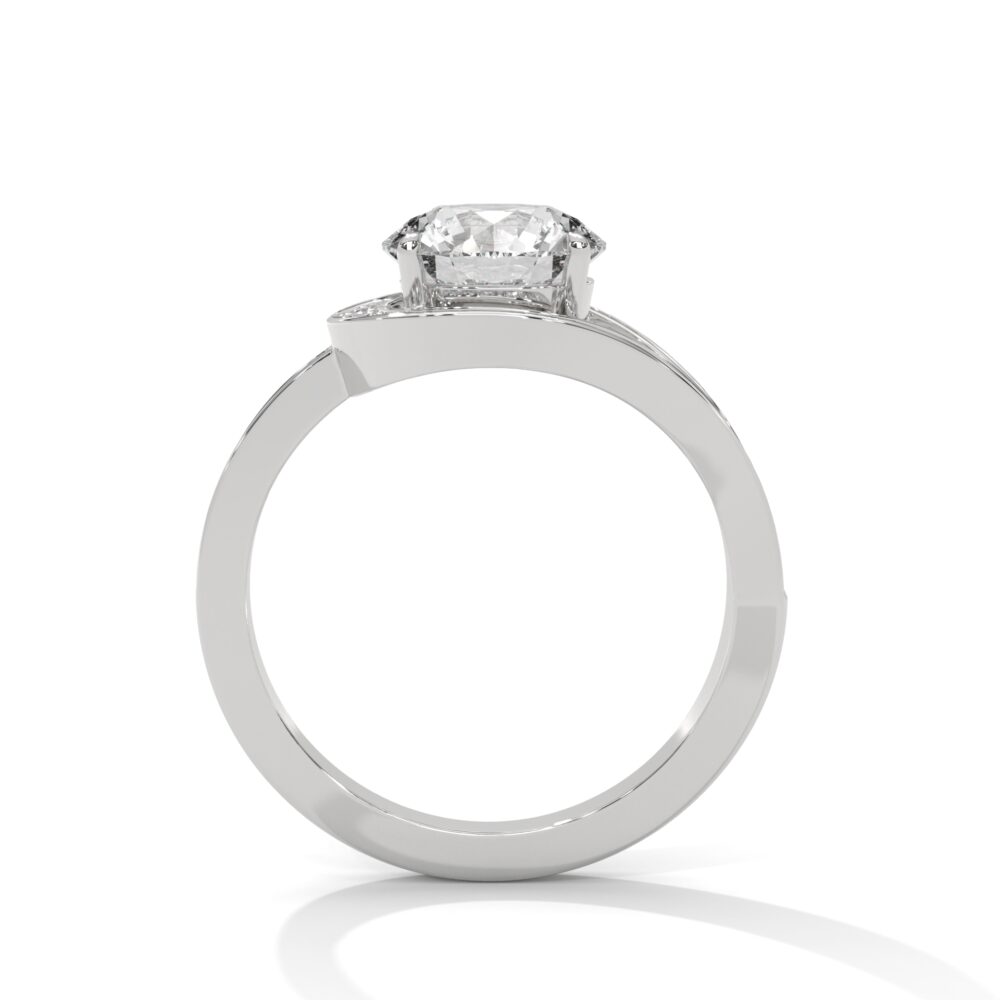 2 CT Round Lab Grown Vintage Engagement Ring - Image 3