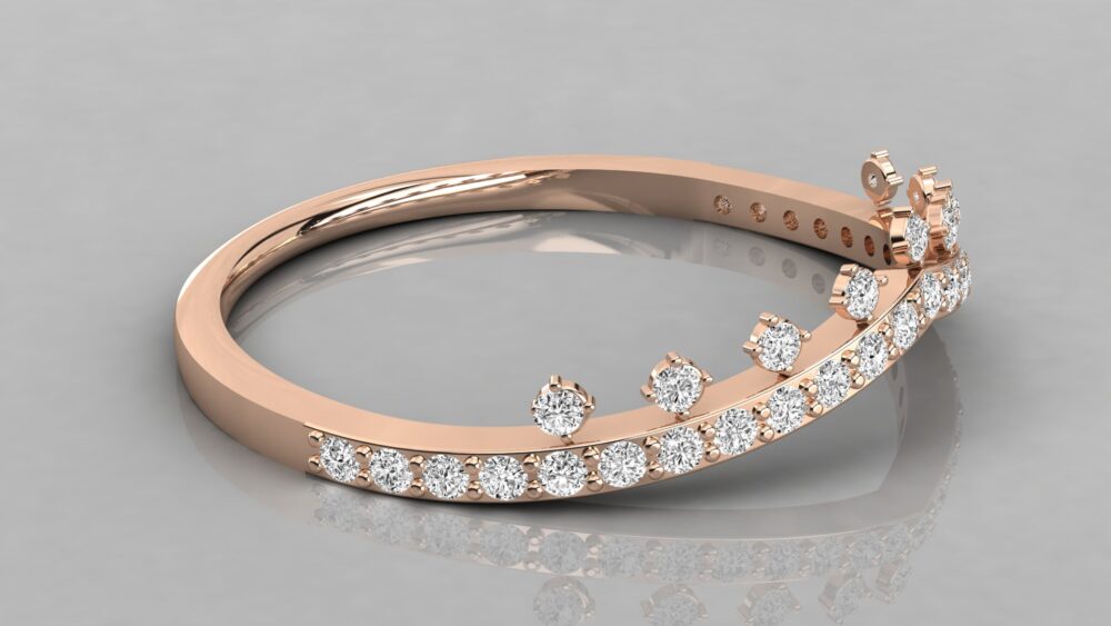 Round Lab Grown Diamond Wedding Band - Image 8