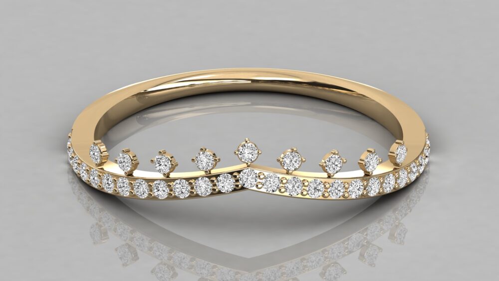 Round Lab Grown Diamond Wedding Band