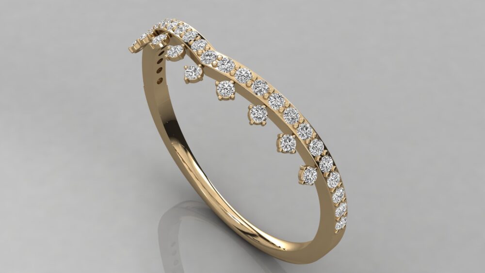 Round Lab Grown Diamond Wedding Band - Image 3