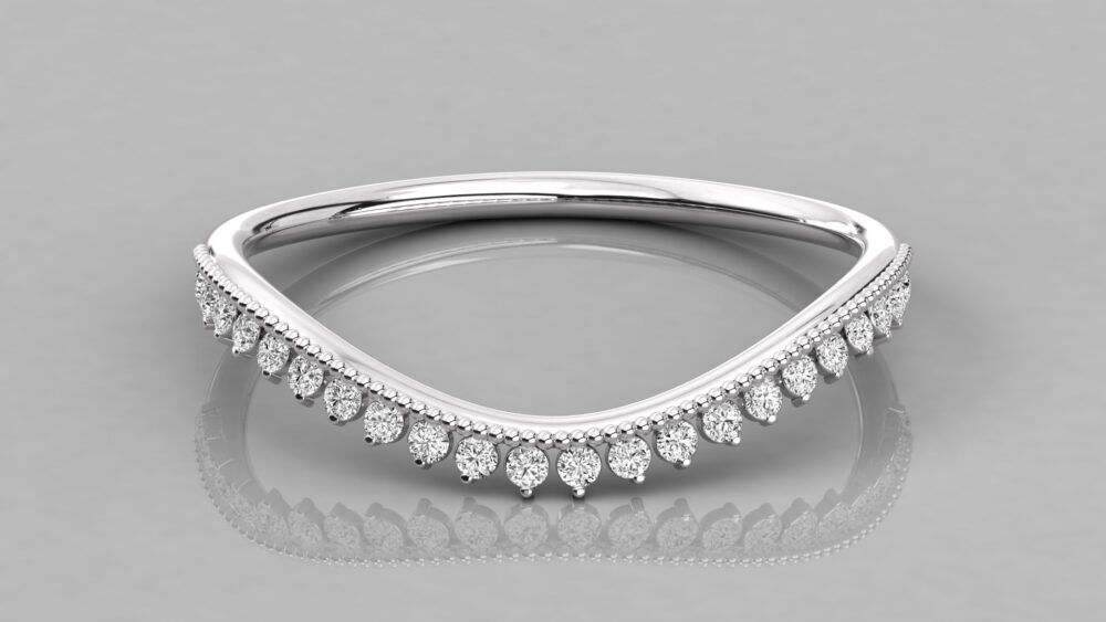 Round Lab Grown Diamond Wedding Band