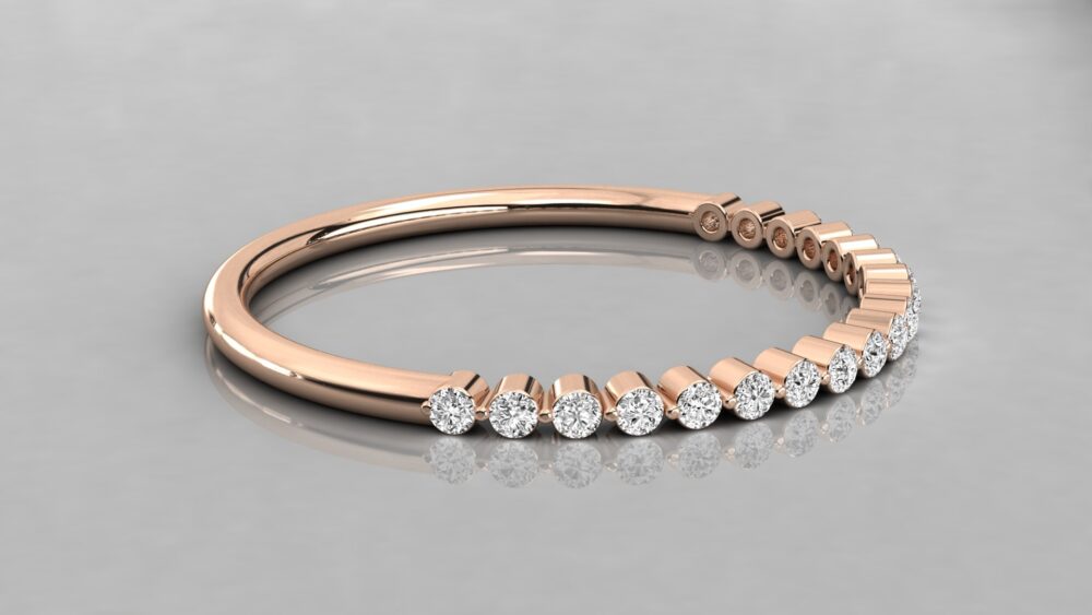 Round Lab Grown Diamond Wedding Band - Image 3