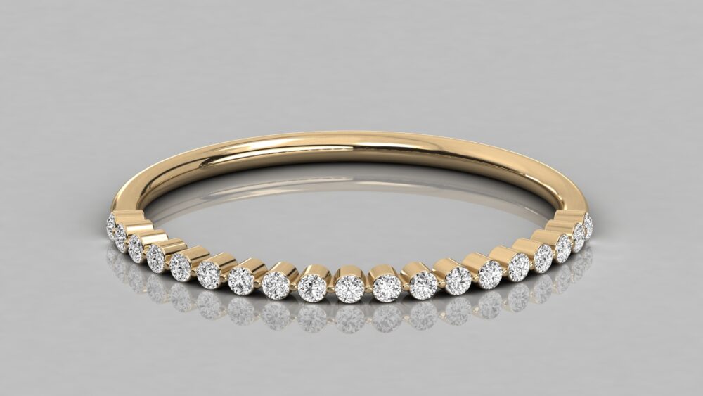 Round Lab Grown Diamond Wedding Band - Image 10