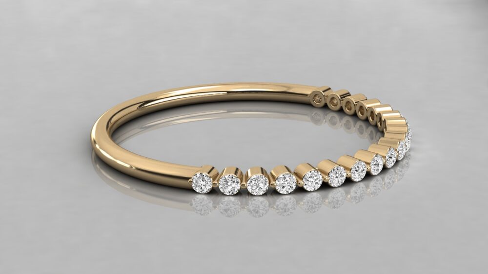 Round Lab Grown Diamond Wedding Band - Image 11