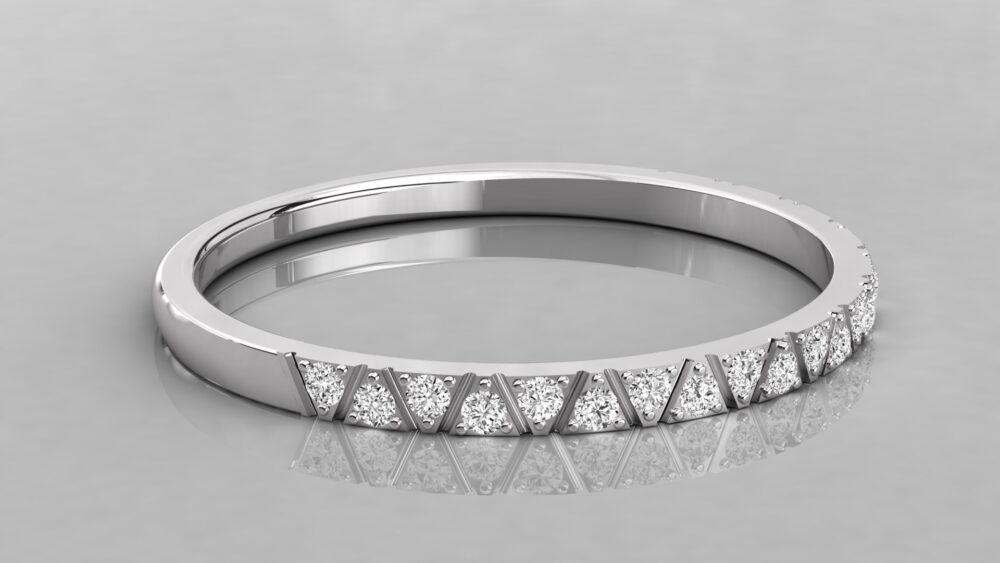 Round Lab Grown Diamond Wedding Band - Image 5