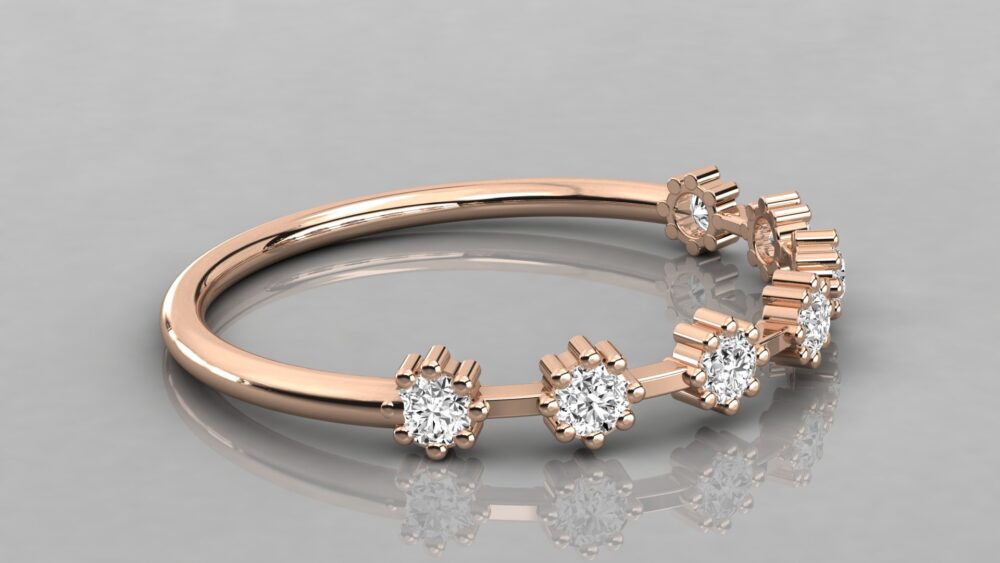 Round Lab Grown Diamond Engagement Ring - Image 9