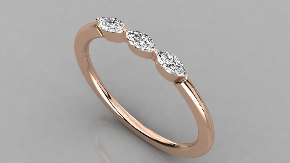 Marquise Lab Grown Diamond Ring - Image 2