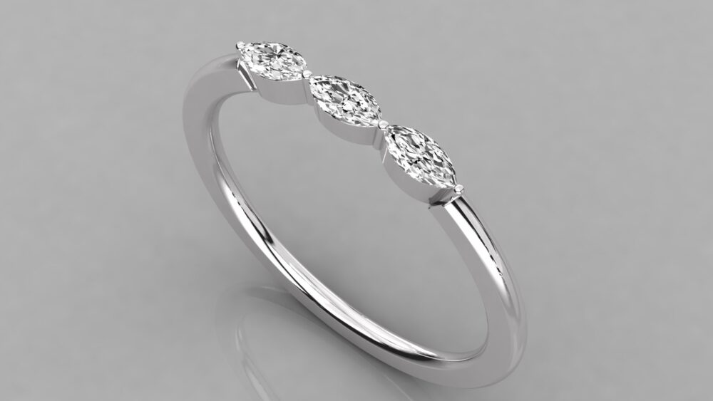 Marquise Lab Grown Diamond Ring - Image 5