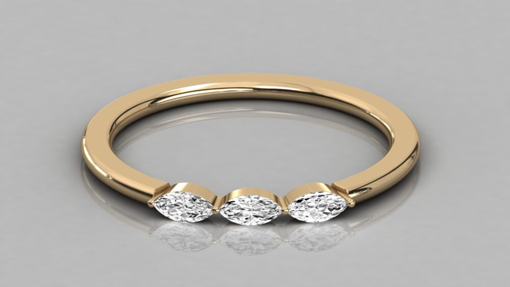 Marquise Lab Grown Diamond Ring - Image 7