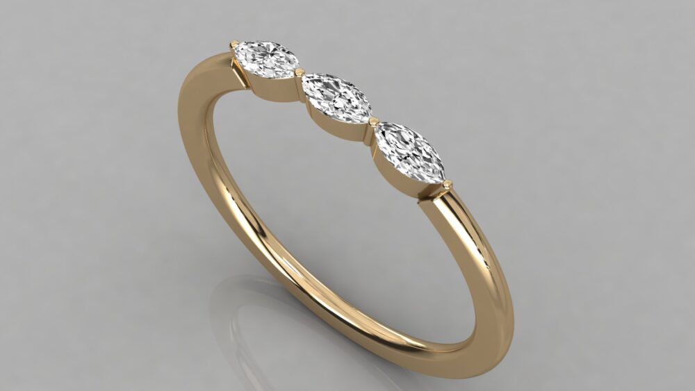 Marquise Lab Grown Diamond Ring - Image 8