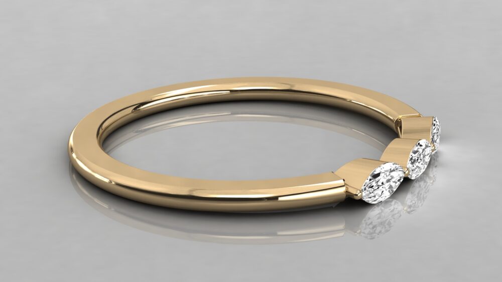 Marquise Lab Grown Diamond Ring - Image 9