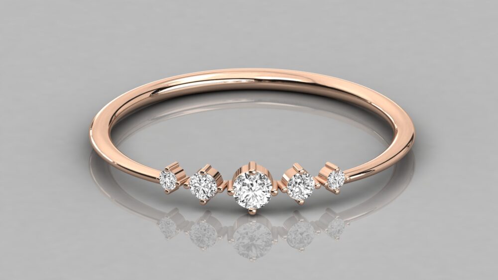 Round Close Lab Grown Diamond Ring