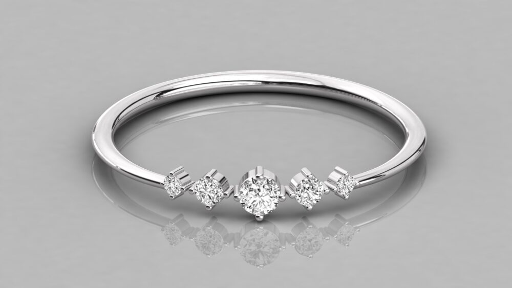Round Close Lab Grown Diamond Ring - Image 4