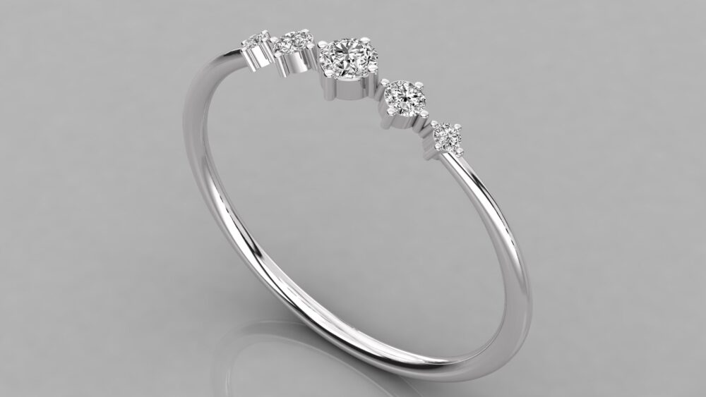 Round Close Lab Grown Diamond Ring - Image 5