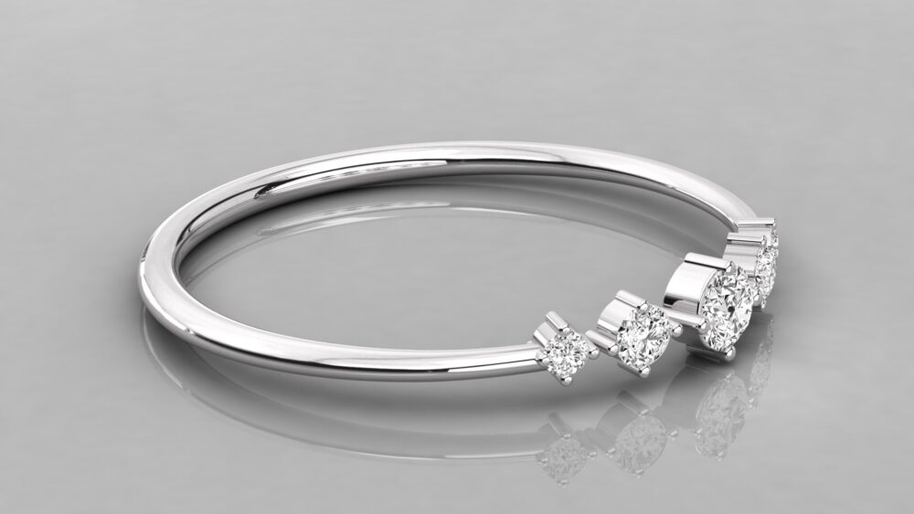 Round Close Lab Grown Diamond Ring - Image 6